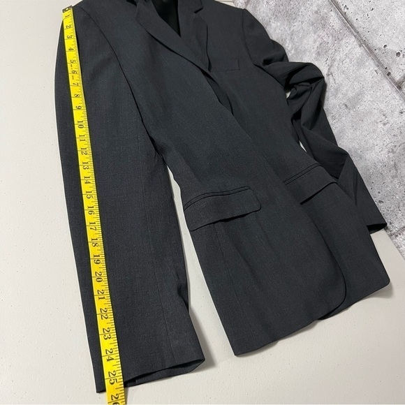 dolce & Gabbana Dark Gray Virgin Wool Blend Women Blazer - Picture 14 of 15